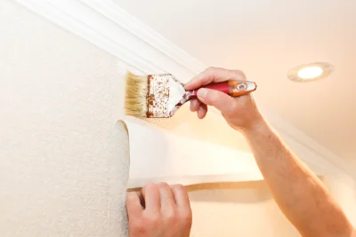 Pose de papier peint à Pré-Saint-Évroult — revêtements muraux et toiles de verre